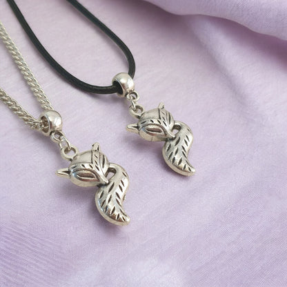 Fox Charm Necklace Silver Plated Or Waxed Cord Variable Lengths, Gift Packaged - Premium  from Etsy - Just £5.49! Shop now at Uniquely Holt