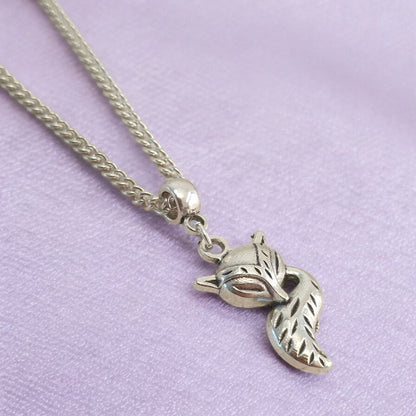 Fox Charm Necklace Silver Plated Or Waxed Cord Variable Lengths, Gift Packaged - Premium  from Etsy - Just £5.49! Shop now at Uniquely Holt