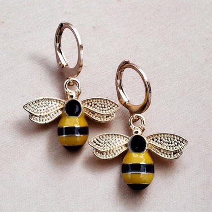 Bee Dangly Earrings - Premium  from Uniquely Holt - Just £4.99! Shop now at Uniquely Holt