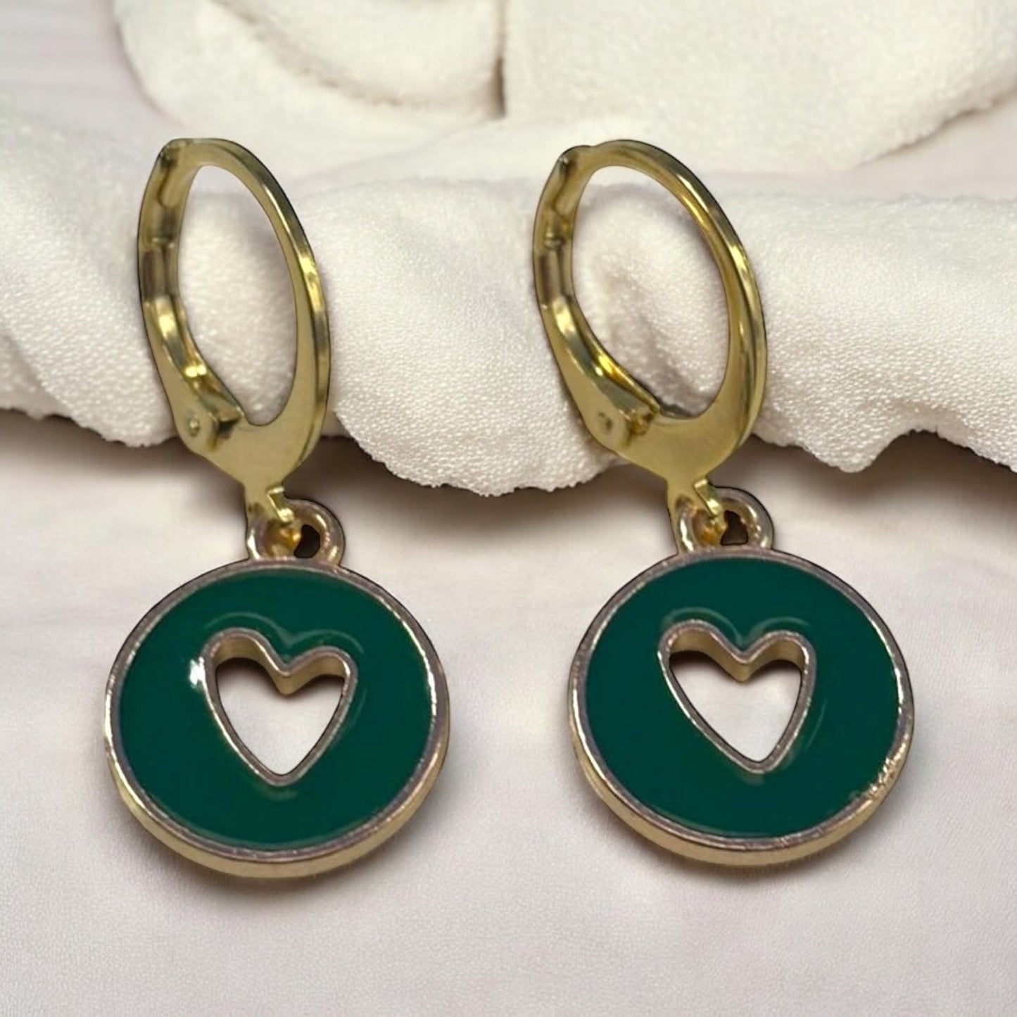 Colourful Heart Hoop Earrings Colour Options - Premium  from Uniquely Holt - Just £4.99! Shop now at Uniquely Holt