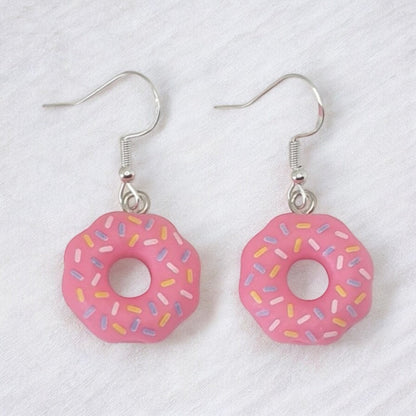 Novelty Doughnut Earrings - Premium  from Uniquely Holt - Just £4.99! Shop now at Uniquely Holt