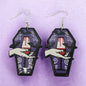 Acrylic Coffin Dangly Earrings - Premium  from Uniquely Holt - Just £4.99! Shop now at Uniquely Holt