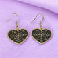 Black And Gold Enamel Cobweb Dangly Earrings - Premium  from Uniquely Holt - Just £4.99! Shop now at Uniquely Holt