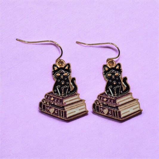 Black Cat Earrings - Premium  from Uniquely Holt - Just £4.99! Shop now at Uniquely Holt