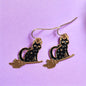 Black Cat Earrings - Premium  from Uniquely Holt - Just £4.99! Shop now at Uniquely Holt
