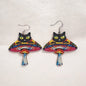 Black Cat UFO Earrings - Premium  from Uniquely Holt - Just £4.99! Shop now at Uniquely Holt