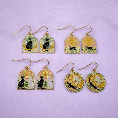 Dangly Cat Earrings - Premium  from Uniquely Holt - Just £4.99! Shop now at Uniquely Holt