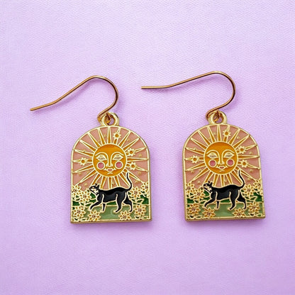 Dangly Cat Earrings - Premium  from Uniquely Holt - Just £4.99! Shop now at Uniquely Holt