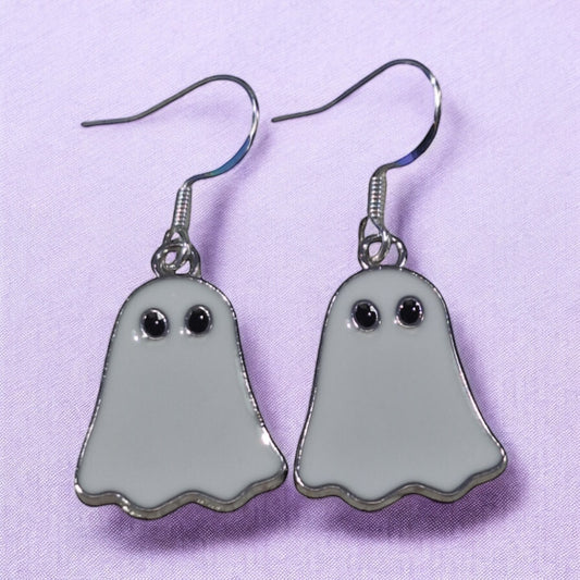 Dangly Ghost Earrings - Premium  from Uniquely Holt - Just £4.99! Shop now at Uniquely Holt