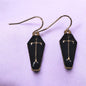 Enamel Coffin Dangly Earrings - Premium  from Uniquely Holt - Just £4.99! Shop now at Uniquely Holt