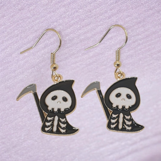 Grim Reaper Dangly Earrings - Premium  from Uniquely Holt - Just £4.99! Shop now at Uniquely Holt