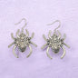 Large Silver Coloured Spider Dangly Earrings - Premium  from Uniquely Holt - Just £4.99! Shop now at Uniquely Holt