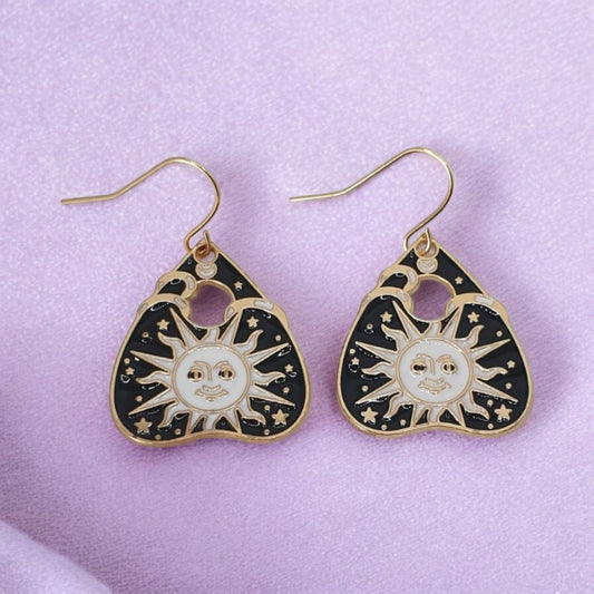 Ouija Sun Dangly Charm Earrings - Premium  from Uniquely Holt - Just £4.99! Shop now at Uniquely Holt