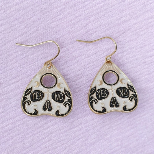 Ouija Theme Dangly Earrings - Premium  from Uniquely Holt - Just £4.99! Shop now at Uniquely Holt