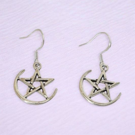 Pentagram Charm Earrings - Premium  from Uniquely Holt - Just £4.99! Shop now at Uniquely Holt
