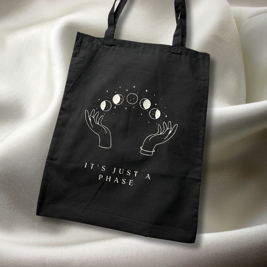 “It’s Just A Phase” - Tote Bag - Premium  from Uniquely Holt - Just £10.00! Shop now at Uniquely Holt
