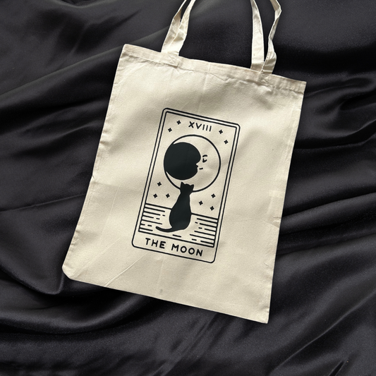 Cat And Moon Tote Bag - Premium  from Uniquely Holt - Just £10.00! Shop now at Uniquely Holt