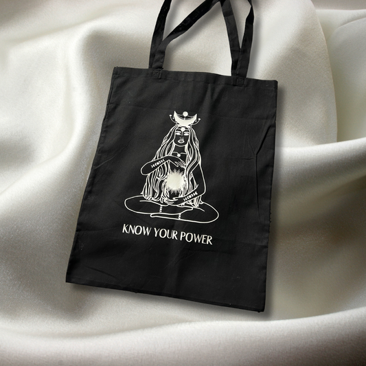 “Know Your Power” Tote Bag - Premium  from Uniquely Holt - Just £10.00! Shop now at Uniquely Holt