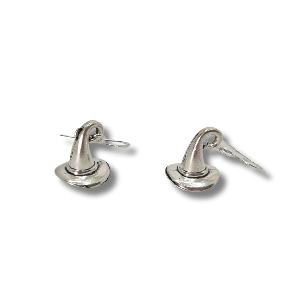 Silver Coloured Witch Hat Dangly Earrings - Premium  from Uniquely Holt - Just £4.99! Shop now at Uniquely Holt