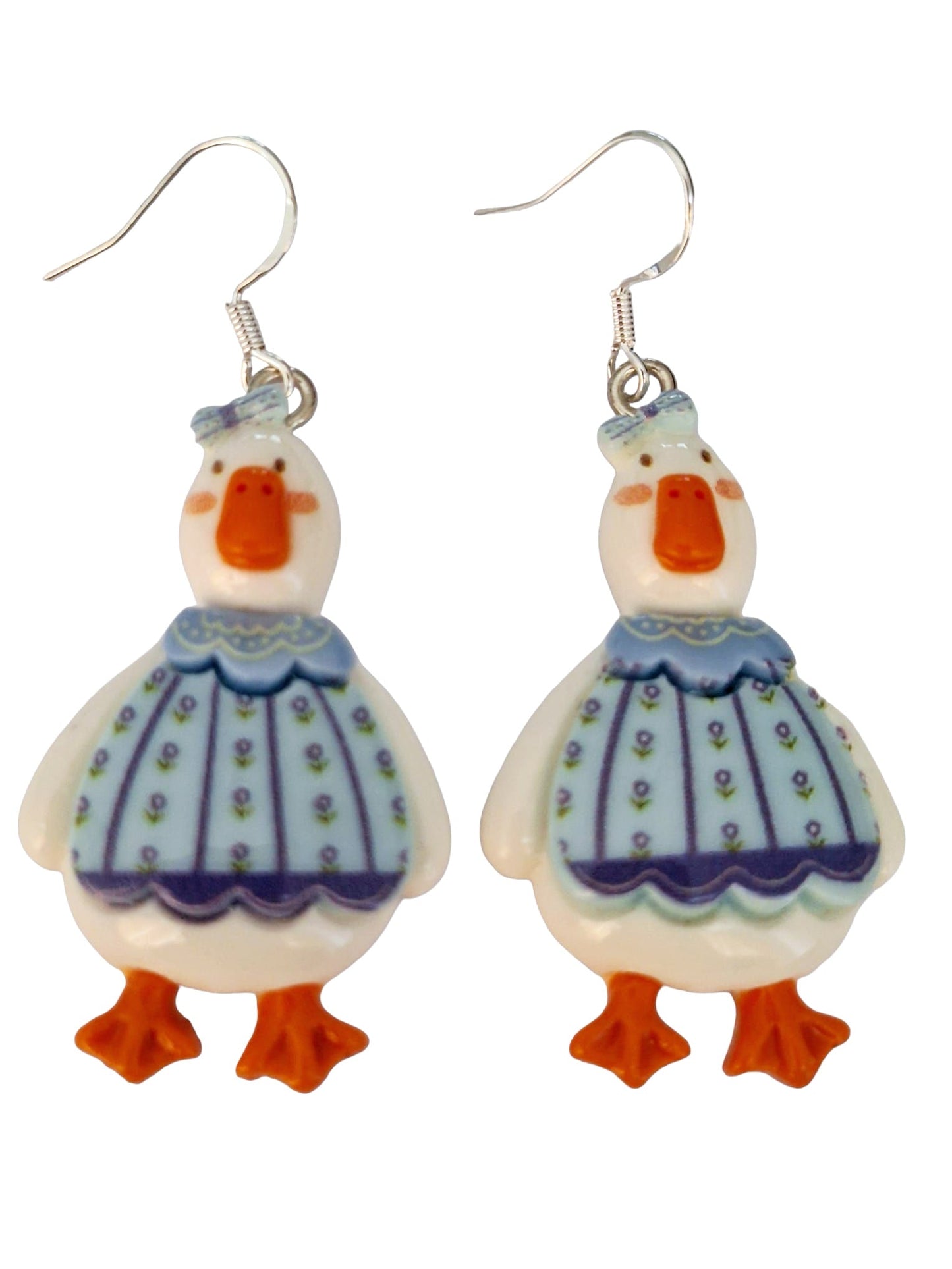 Novelty Goose Dangly Earrings - Premium  from Uniquely Holt - Just £4.99! Shop now at Uniquely Holt