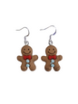 Gingerbread Man Dangly Charm Earrings In Gift Bag, Winter, Christmas, Gifts For Her - Premium  from Etsy - Just £4.99! Shop now at Uniquely Holt