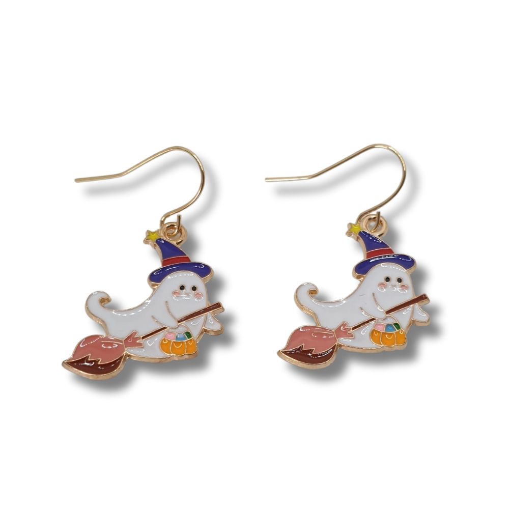 Flying Ghost Charm Earrings - Premium  from Uniquely Holt - Just £4.99! Shop now at Uniquely Holt
