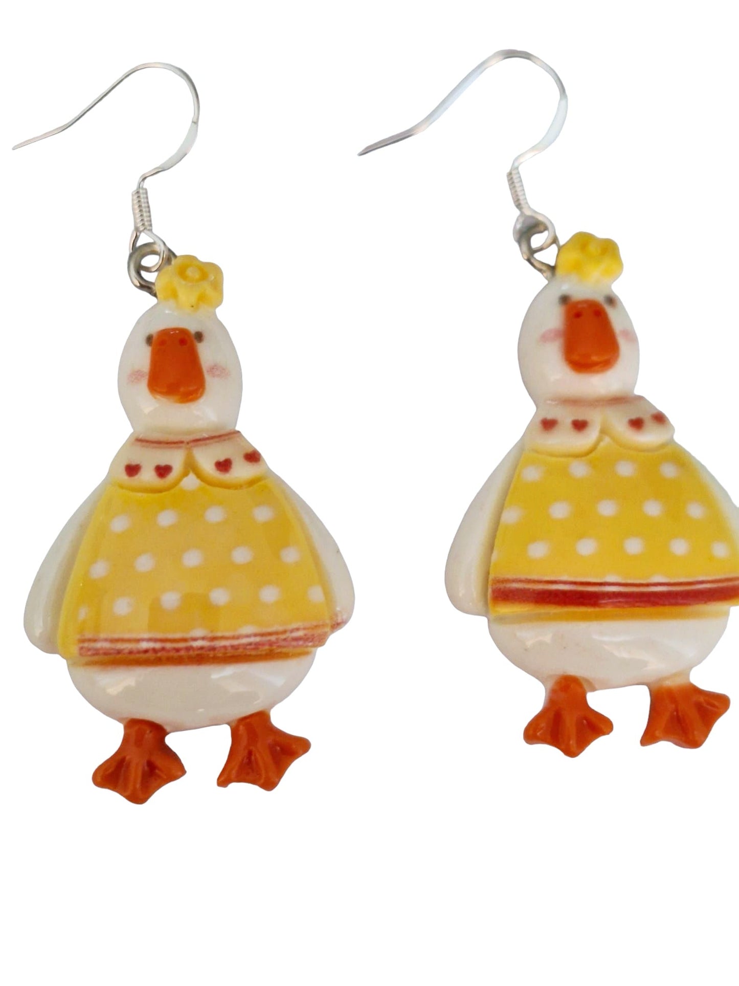 Novelty Goose Dangly Earrings - Premium  from Uniquely Holt - Just £4.99! Shop now at Uniquely Holt