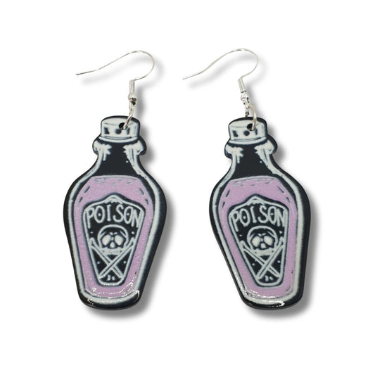 Poison Potion Dangly Earrings - Premium  from Uniquely Holt - Just £4.99! Shop now at Uniquely Holt