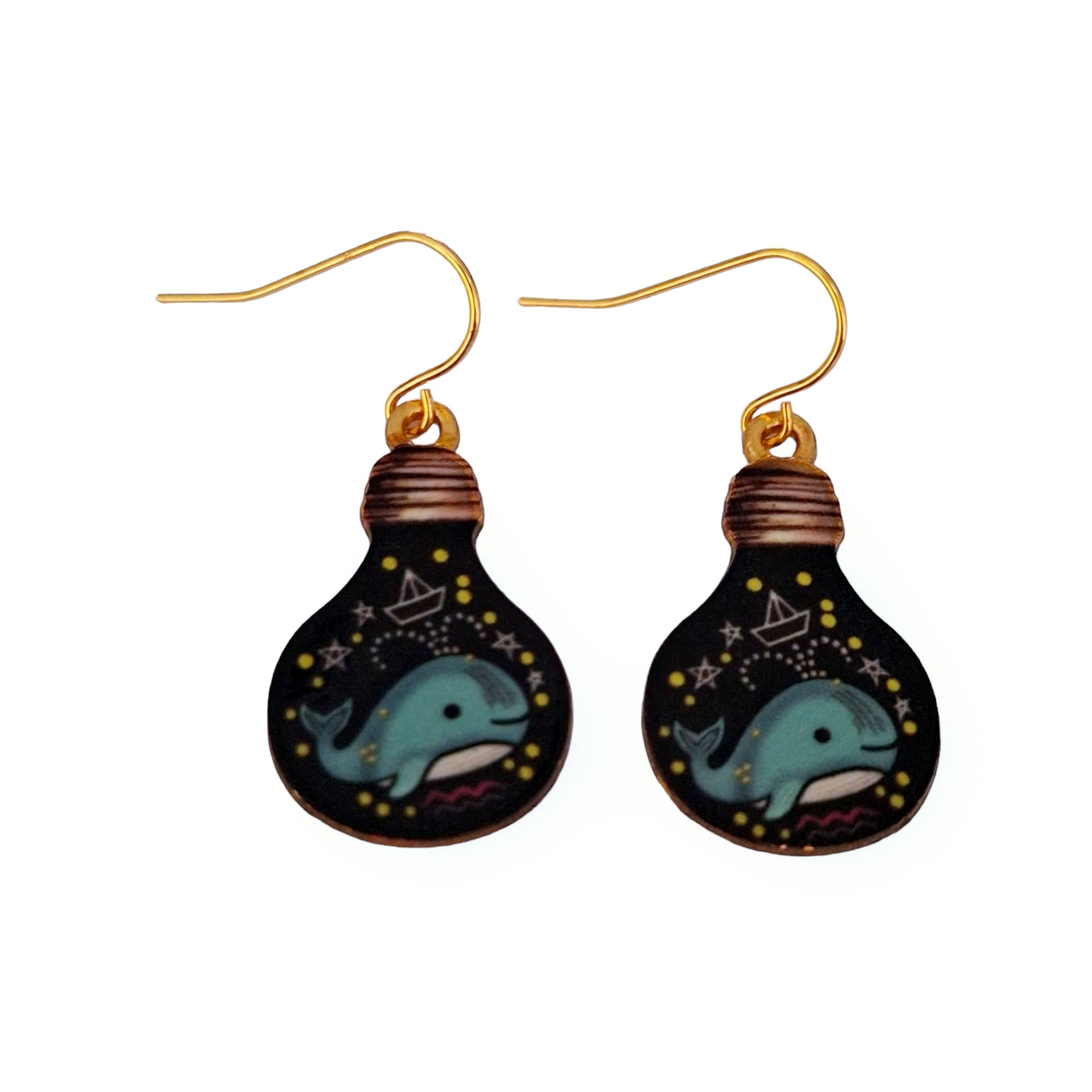 Whale Dangly Earrings - Premium  from Uniquely Holt - Just £4.99! Shop now at Uniquely Holt