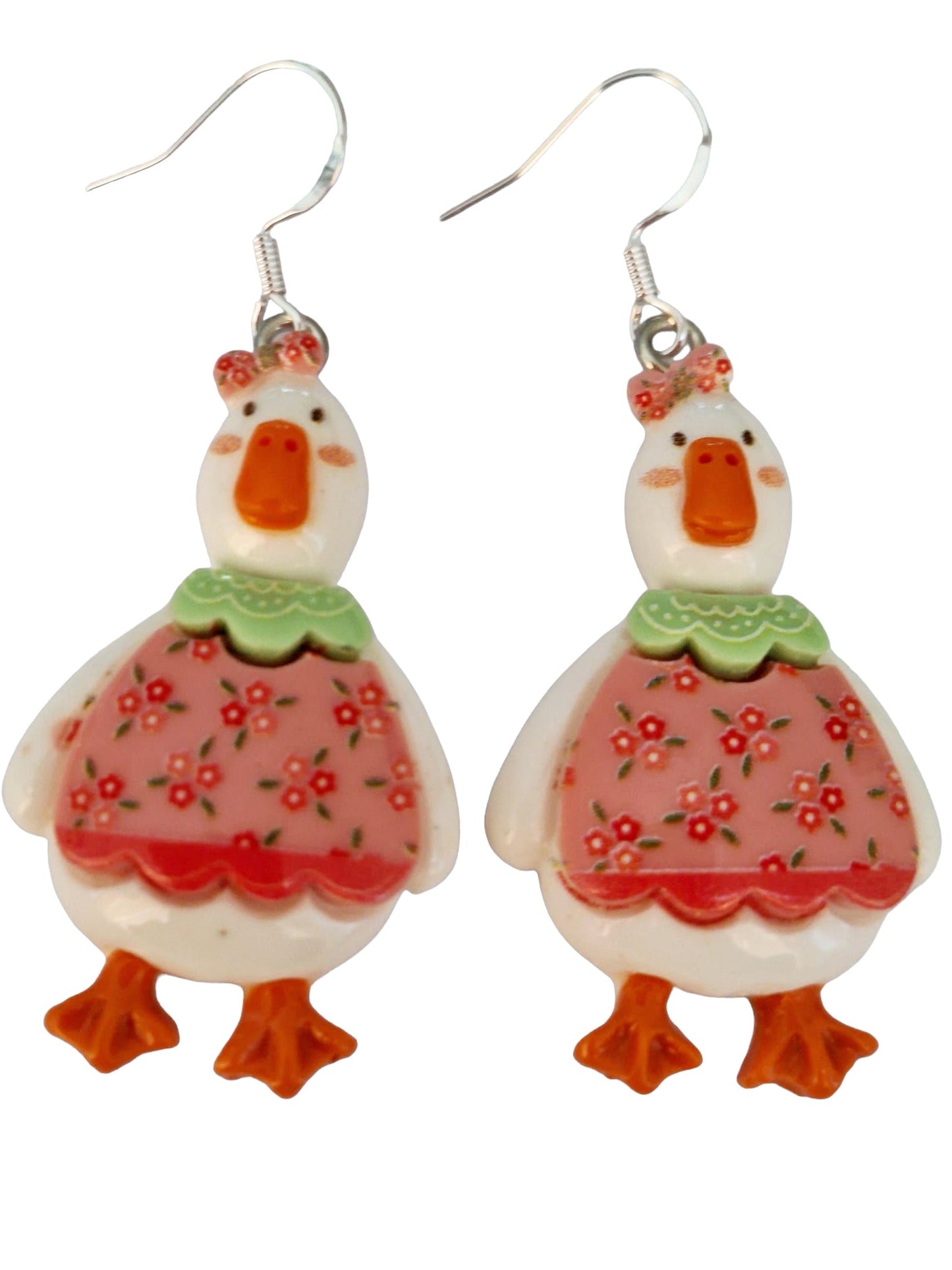 Novelty Goose Dangly Earrings - Premium  from Uniquely Holt - Just £4.99! Shop now at Uniquely Holt