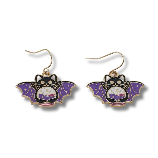 Mystic Bat Dangly Earrings - Premium  from Uniquely Holt - Just £4.99! Shop now at Uniquely Holt
