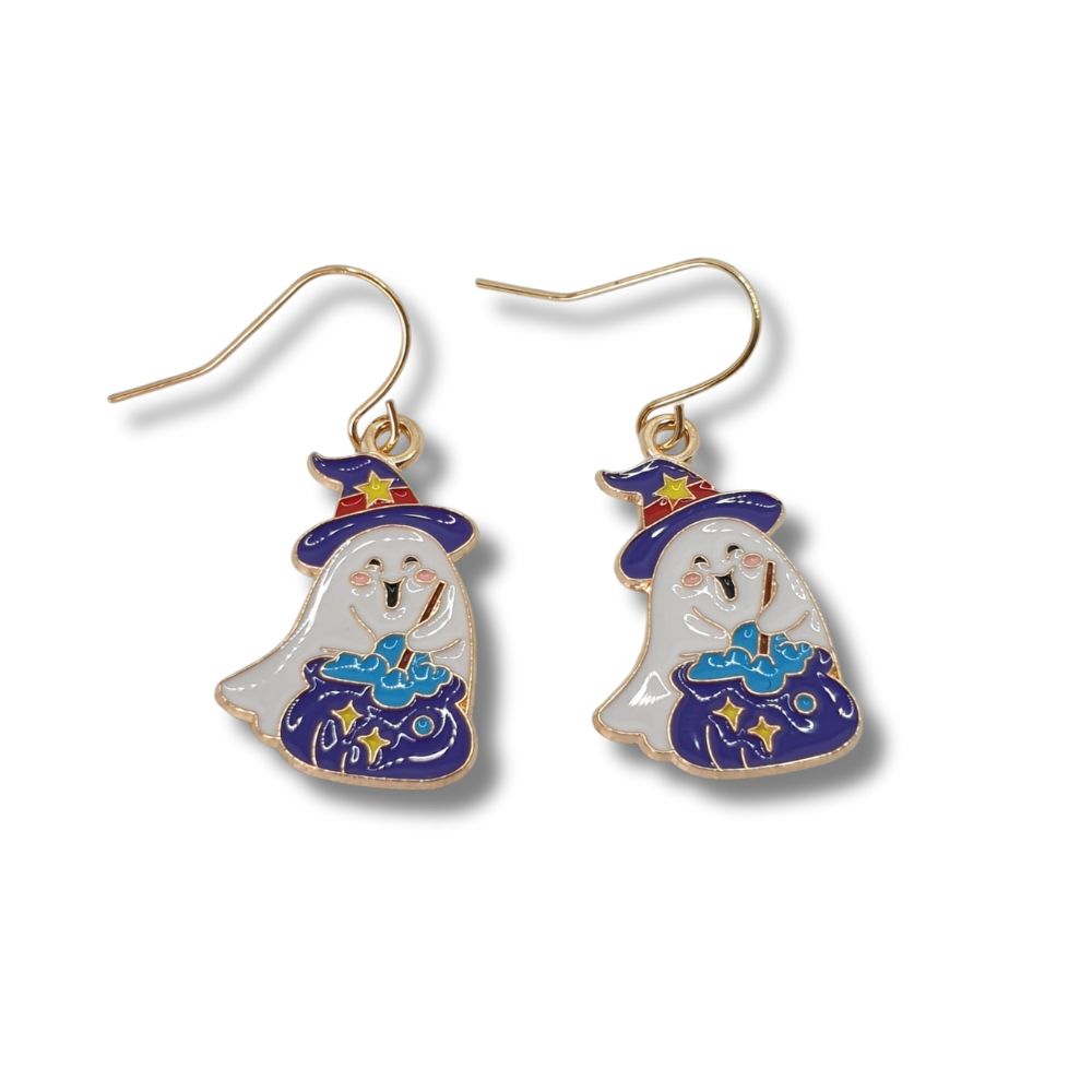 Trick Or Treat Ghost Charm Earrings - Premium  from Uniquely Holt - Just £4.99! Shop now at Uniquely Holt