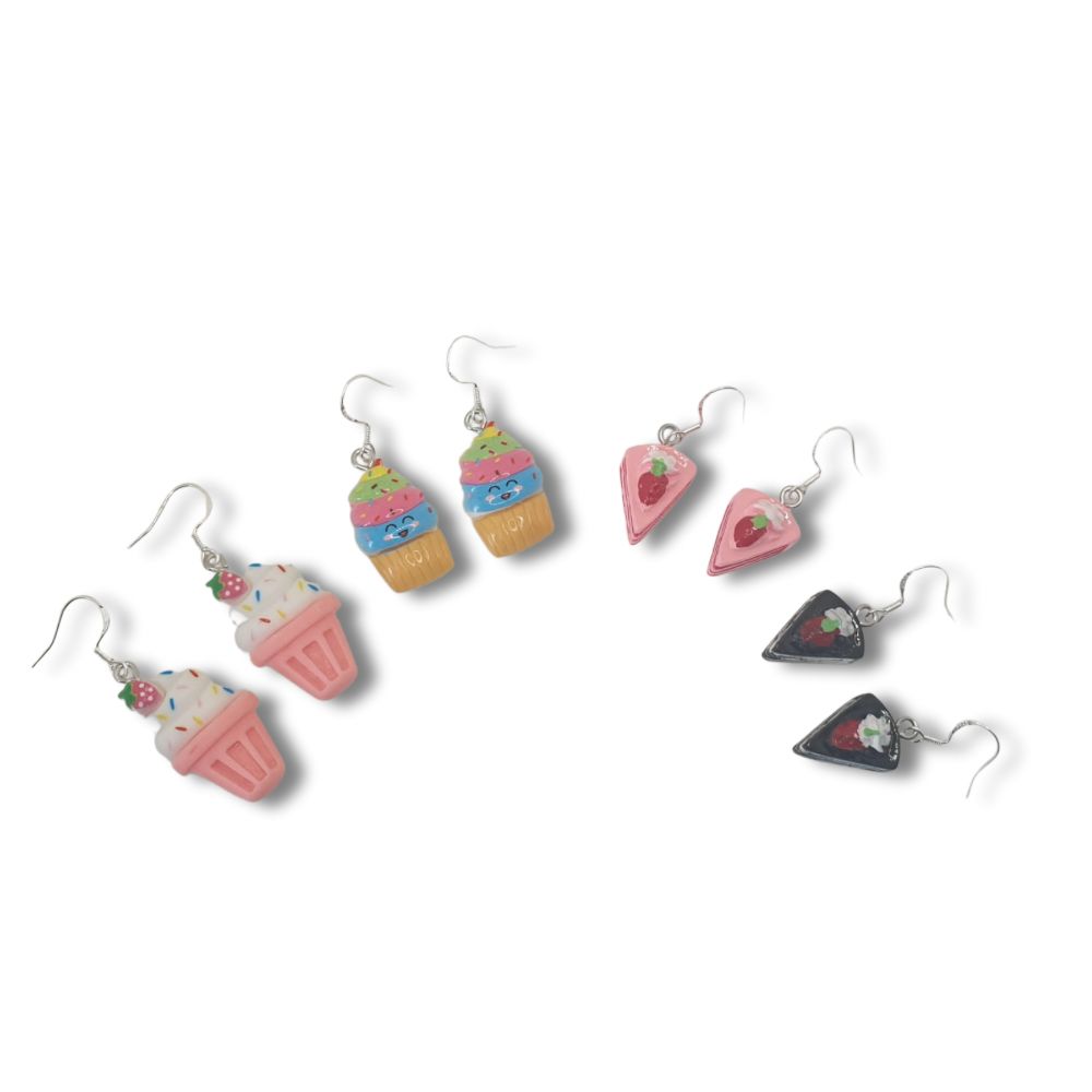 Novelty Cake Earrings - Premium  from Uniquely Holt - Just £4.99! Shop now at Uniquely Holt