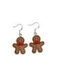 Gingerbread Man Dangly Charm Earrings In Gift Bag, Winter, Christmas, Gifts For Her - Premium  from Etsy - Just £4.99! Shop now at Uniquely Holt