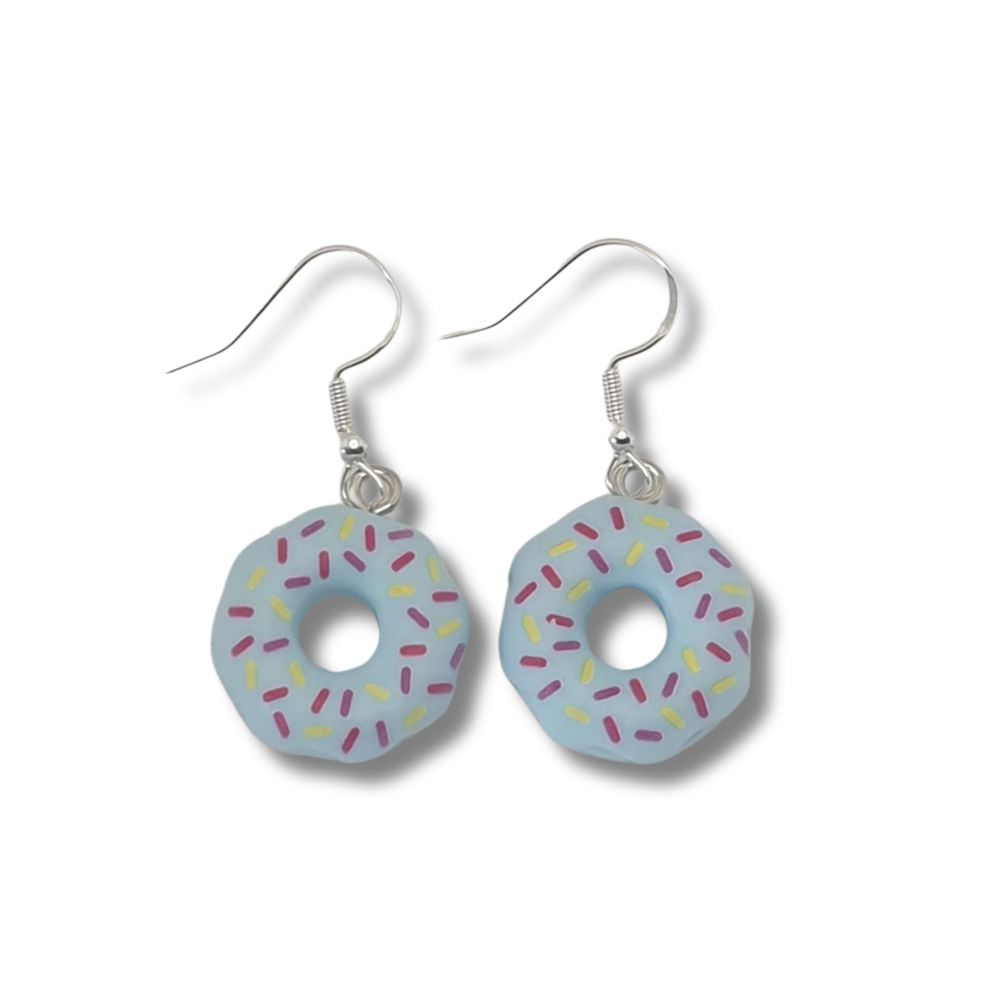 Novelty Doughnut Earrings - Premium  from Uniquely Holt - Just £4.99! Shop now at Uniquely Holt