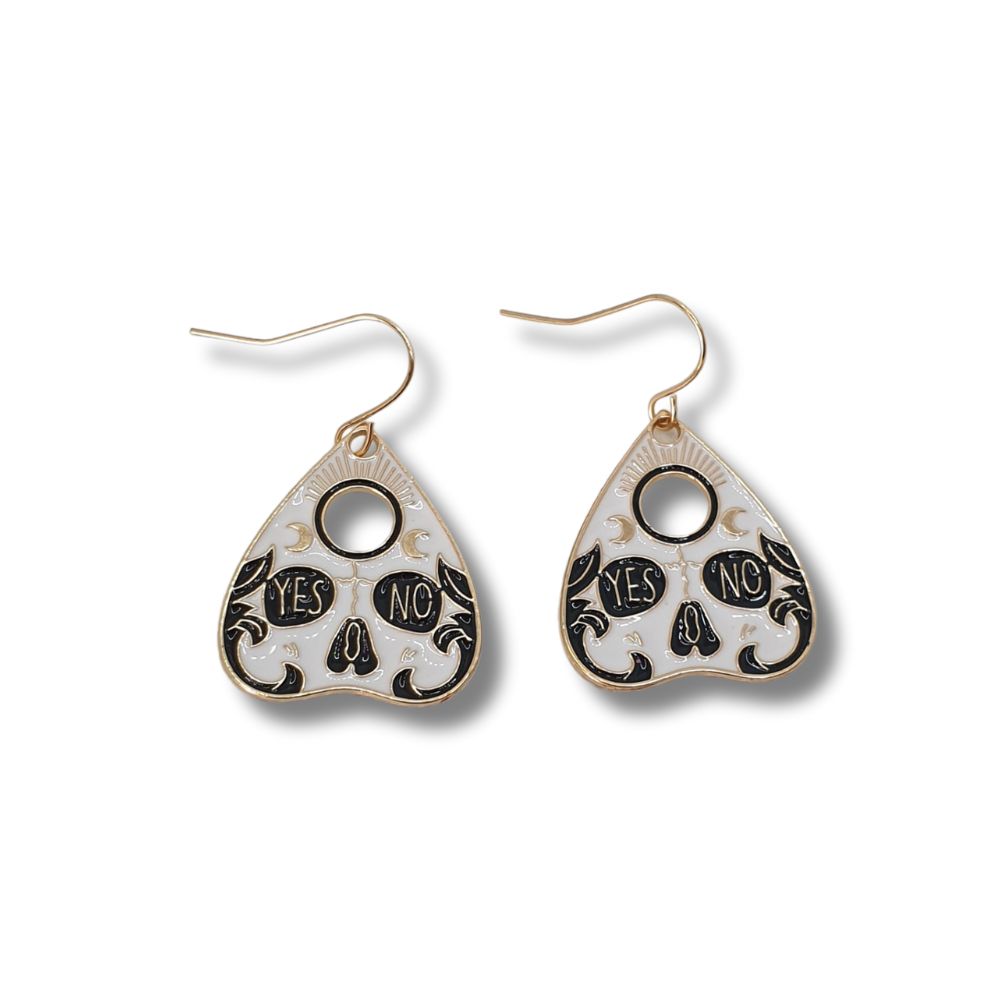 Ouija Theme Dangly Earrings - Premium  from Uniquely Holt - Just £4.99! Shop now at Uniquely Holt