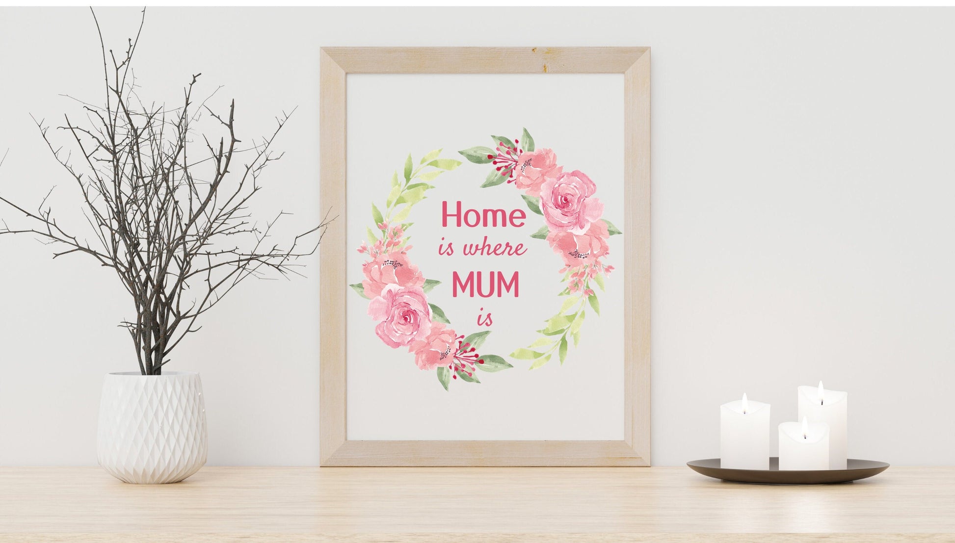 Home is where Mum is A4 Print - Premium  from Etsy - Just £5.99! Shop now at Uniquely Holt