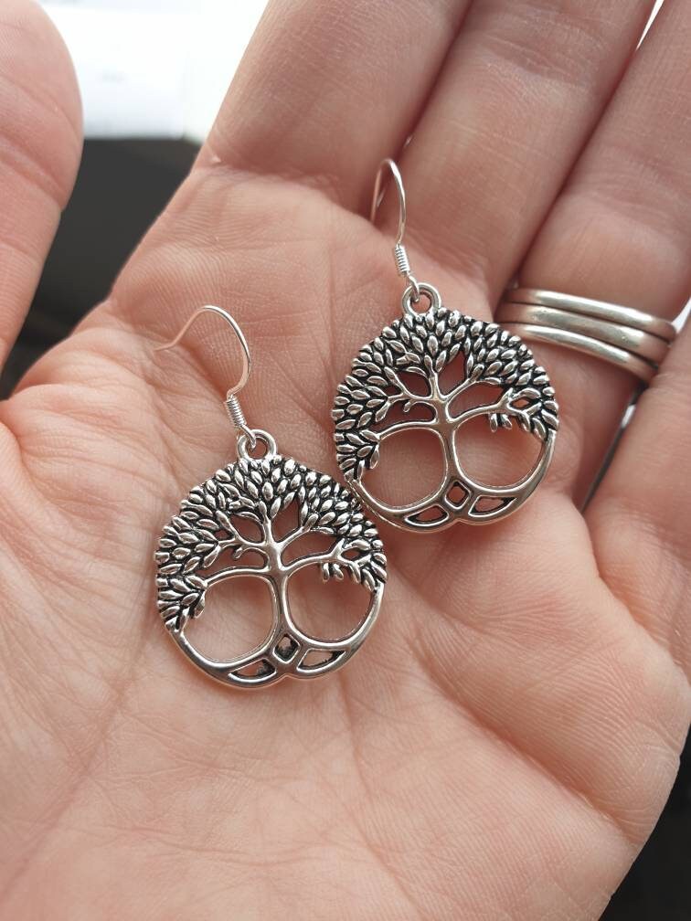 Handmade Tree Of Life Dangly Charm Earrings In Gift Bag - Premium  from Etsy - Just £4.99! Shop now at Uniquely Holt