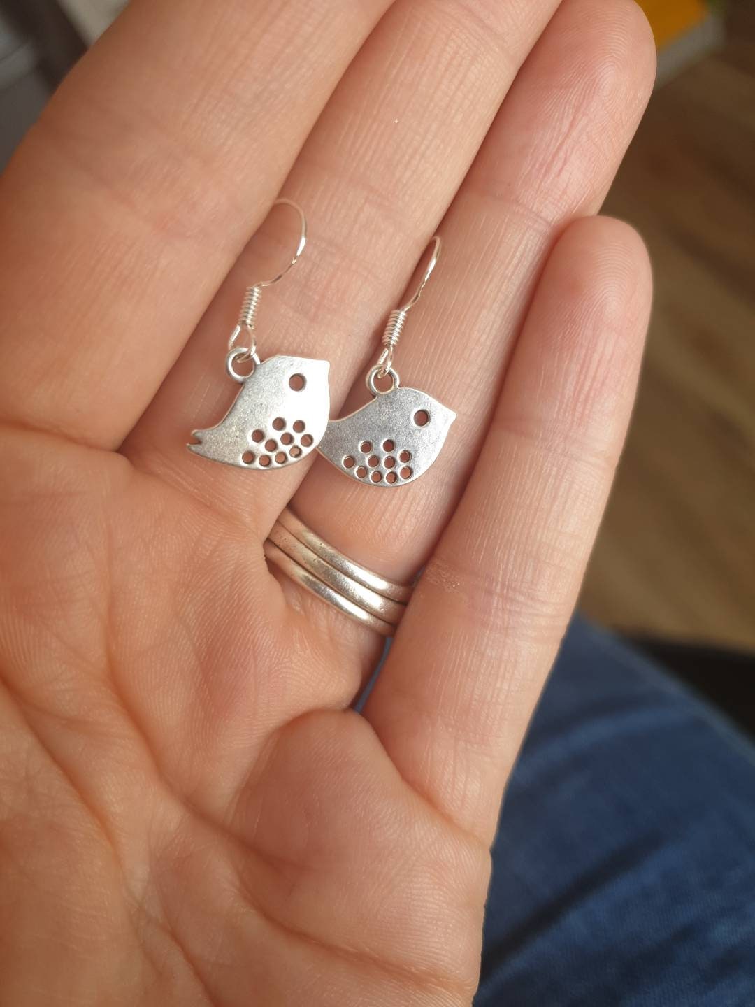 Handmade Kitsch Bird Dangly Charm Earrings In Gift Bag, Nature, Bird Lover, Gifts For Her - Premium  from Etsy - Just £4.99! Shop now at Uniquely Holt