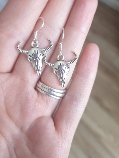 Cattle Skull Dangly Charm Earrings In Gift Bag, Boho, Quirky Gifts - Premium  from Etsy - Just £4.99! Shop now at Uniquely Holt