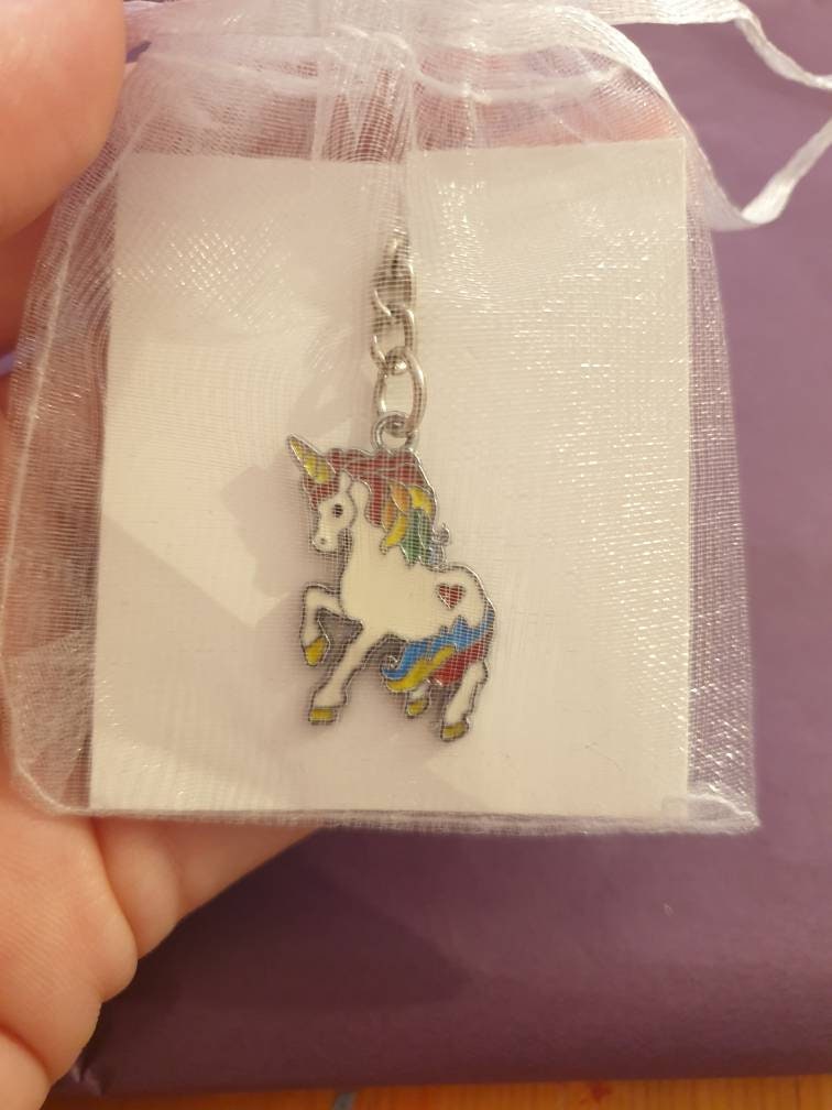 Set of 5 Unicorn Keyrings, Perfect Stocking Or Party Bag Filler, Enamel Charms, Gifts For Her, Unicorn Lover, Gift Options Available - Premium  from Etsy - Just £5.99! Shop now at Uniquely Holt