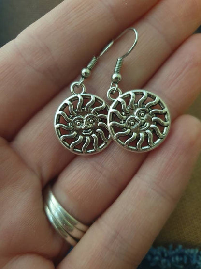 Sun Dangly Charm Earrings In Gift Bag, Retro Gifts, Sun Lover, Celestial Gifts, Stocking Filler - Premium  from Etsy - Just £4.99! Shop now at Uniquely Holt