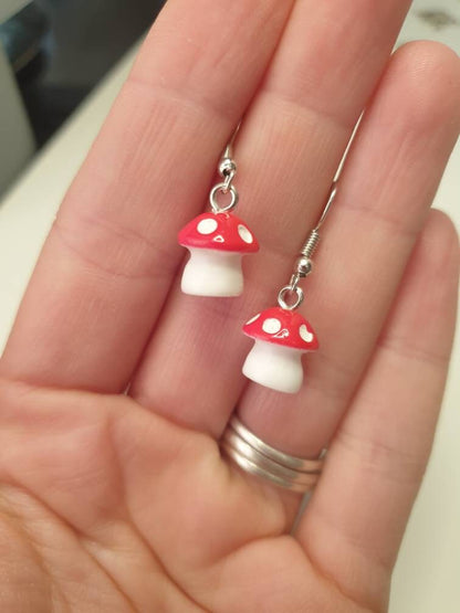 Mushroom Dangly Charm Earrings In Gift Bag, Novelty Earrings, Fun Jewellery, Gifts For Her - Premium  from Etsy - Just £4.99! Shop now at Uniquely Holt