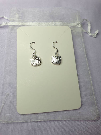 Hello Kitty Inspired Dangly, Charm Earrings In Gift Bag - Premium  from Etsy - Just £5.99! Shop now at Uniquely Holt
