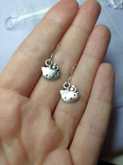 Hello Kitty Inspired Dangly, Charm Earrings In Gift Bag - Premium  from Etsy - Just £5.99! Shop now at Uniquely Holt