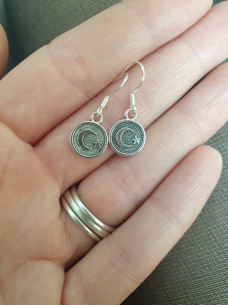 Handmade Moon Celestial Dangly Charm Earrings In Gift Bag, Space Lover Gifts - Premium  from Etsy - Just £4.99! Shop now at Uniquely Holt