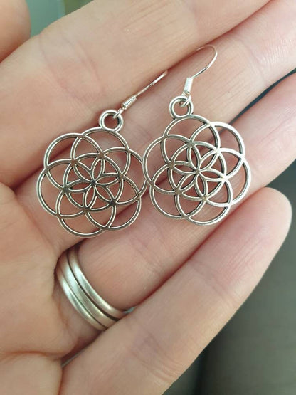 Circle Of Life Dangly Charm Earrings In Gift Bag, Spiritual, Nature Lover, Gifts For Her - Premium  from Etsy - Just £4.99! Shop now at Uniquely Holt