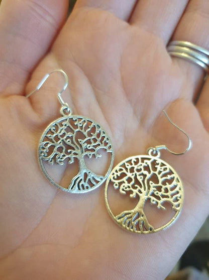 Tree Of Life Dangly Charm Earrings In Gift Bag, Spiritual, Nature Lover, Gifts For Her - Premium  from Etsy - Just £4.99! Shop now at Uniquely Holt