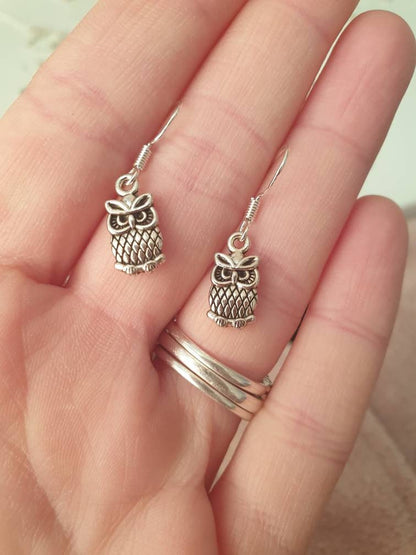 Owl Charm Dangly, Charm Earrings In Gift Bag, Stocking Filler, For Her - Premium  from Etsy - Just £4.99! Shop now at Uniquely Holt