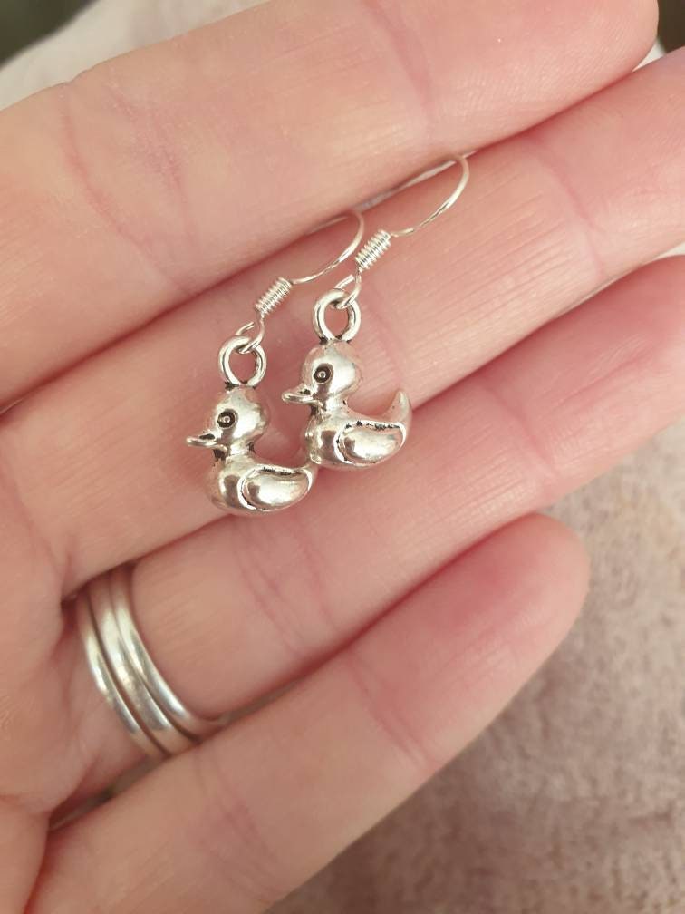 Handmade Duck Dangly Charm Earrings In Gift Bag, Duck Lover, Gifts For Her - Premium  from Etsy - Just £4.99! Shop now at Uniquely Holt